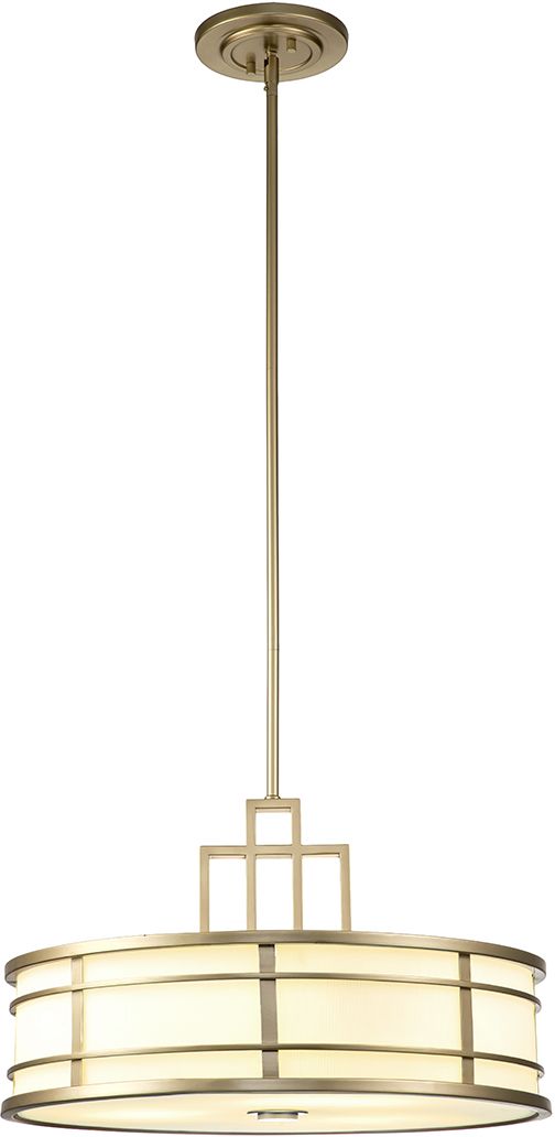 Elstead Lighting Fusion hanglamp 1x60 W messing FE-FUSION-P-L-PNBR