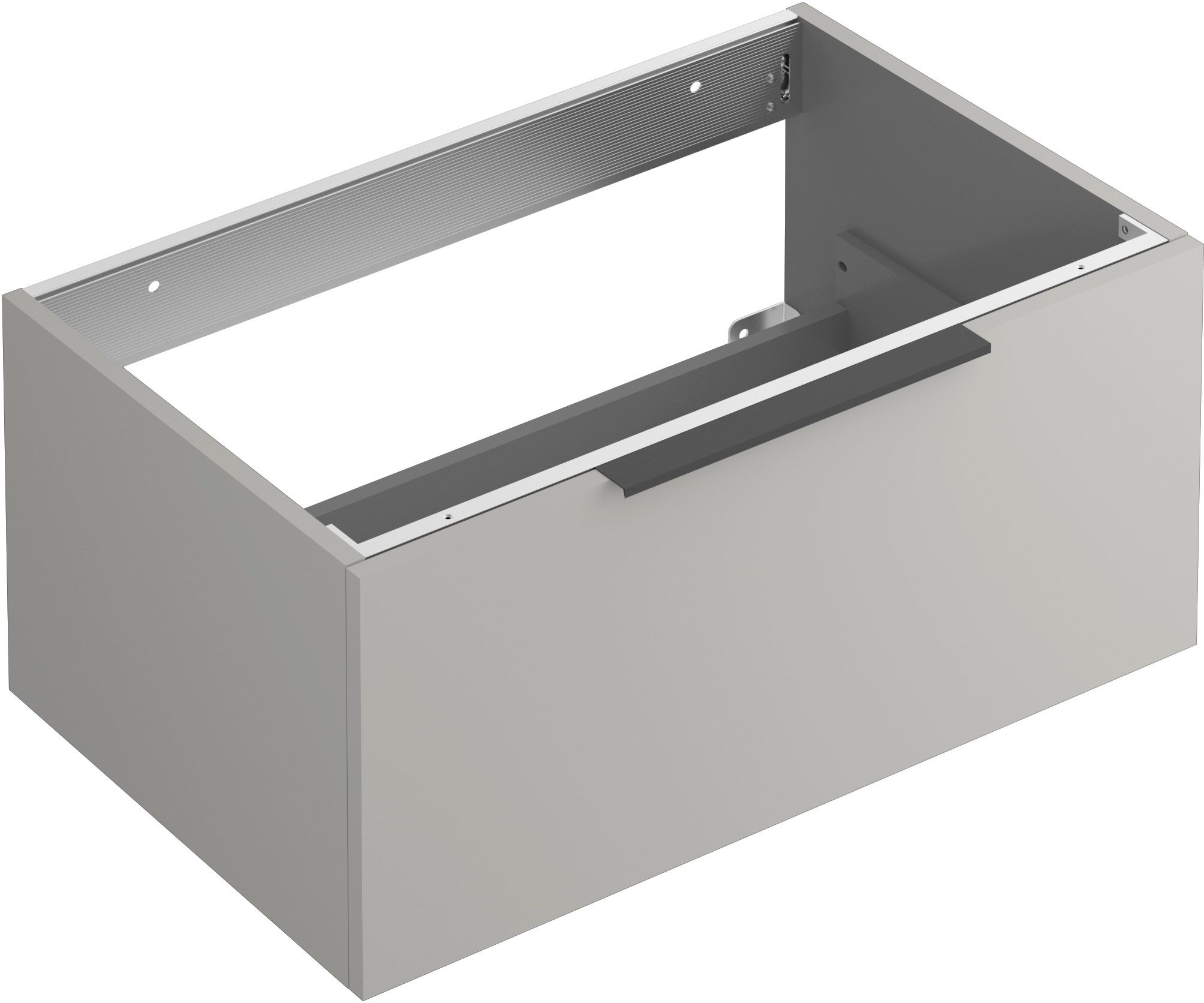 Kludi Icos kast 80x50x35 cm hangend onder de wastafel grijs 50S80O2