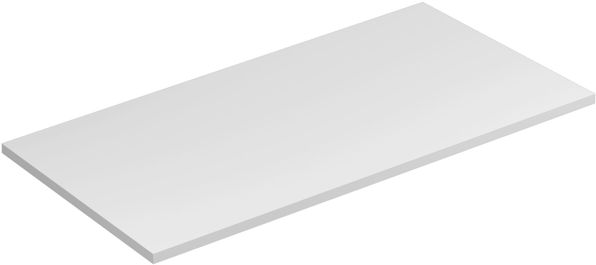 Kludi Icos badkamerblad op kast 100x50 cm wit 50T10053