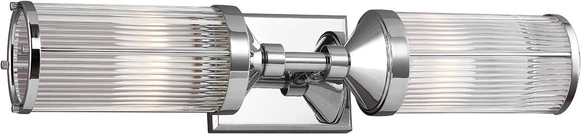 Elstead Lighting Paulson wandlamp 2x3 W chroom FE-PAULSON2