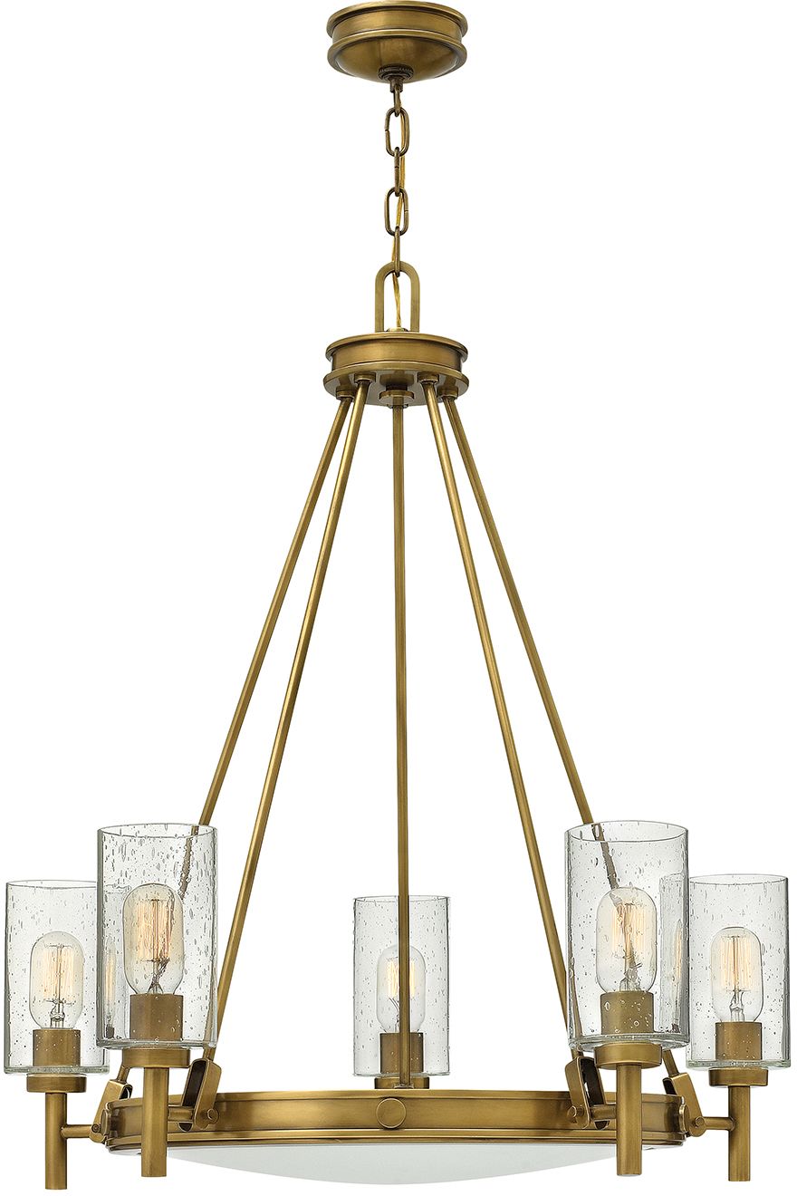 Elstead Lighting Collier hanglamp 5x40 W messing HK-COLLIER5