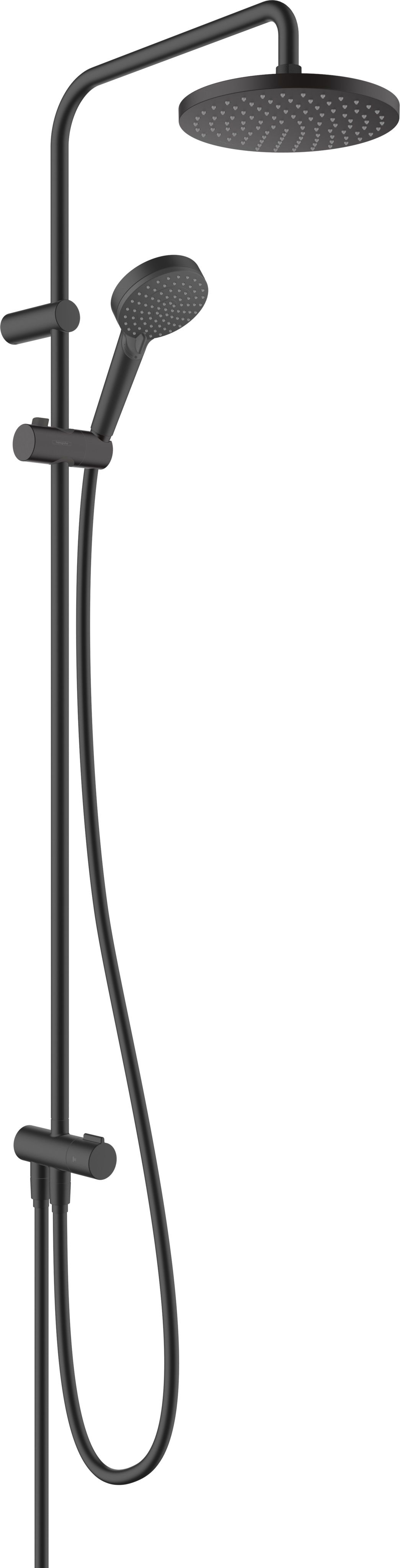 Hansgrohe Vernis Blend doucheset wand met regendouche zwart 26272670