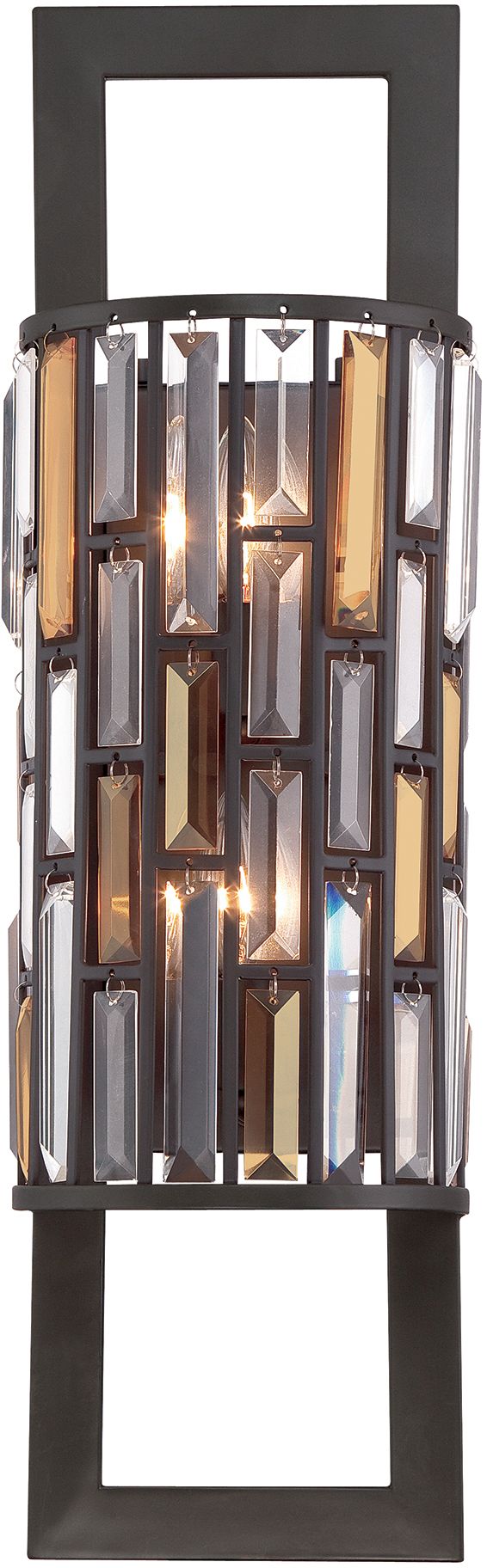 Elstead Lighting Gemma wandlamp 2x60 W doorzichtig-bruin HK-GEMMA2-B-VBZ