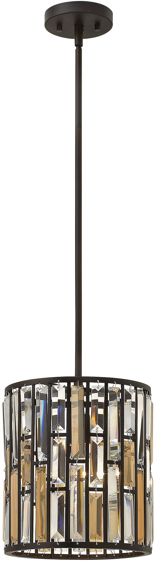 Elstead Lighting Gemma hanglamp 1x60 W bruin HK-GEMMA-P-A-VBZ