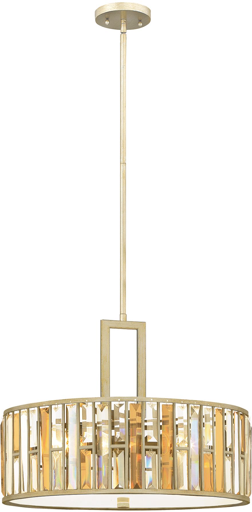 Elstead Lighting Gemma hanglamp 3x60 W zilveren HK-GEMMA-P-C-SL