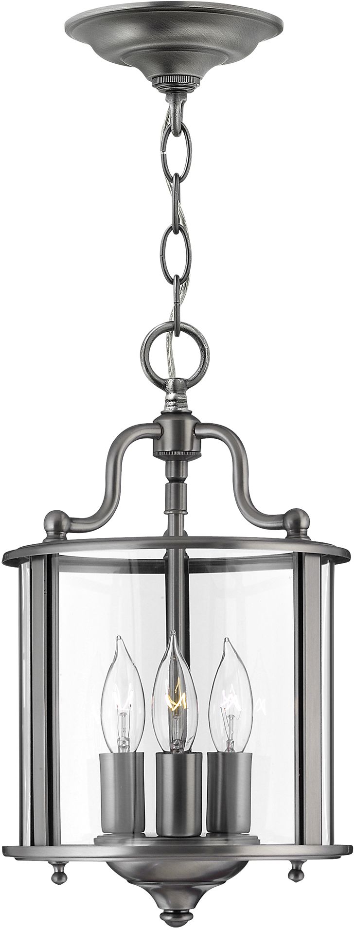 Elstead Lighting Gentry hanglamp 3x60 W HK-GENTRY-P-S-PW