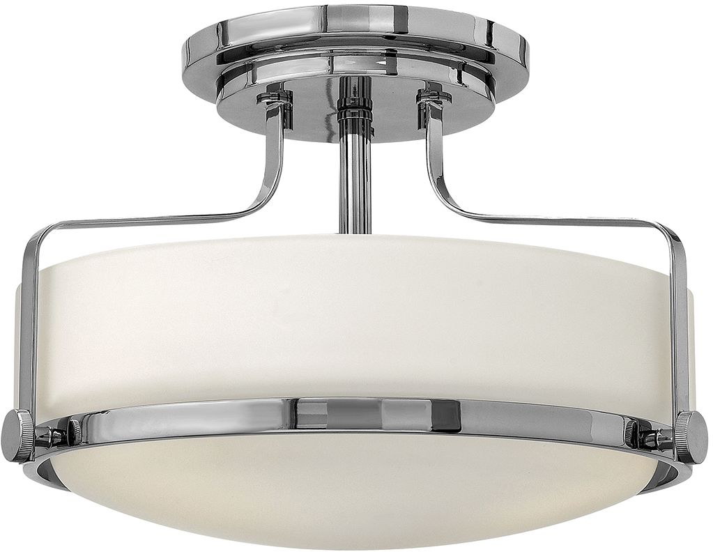 Elstead Lighting Harper plafondlamp 3x60 W wit-chroom HK-HARPER-SFS-CM