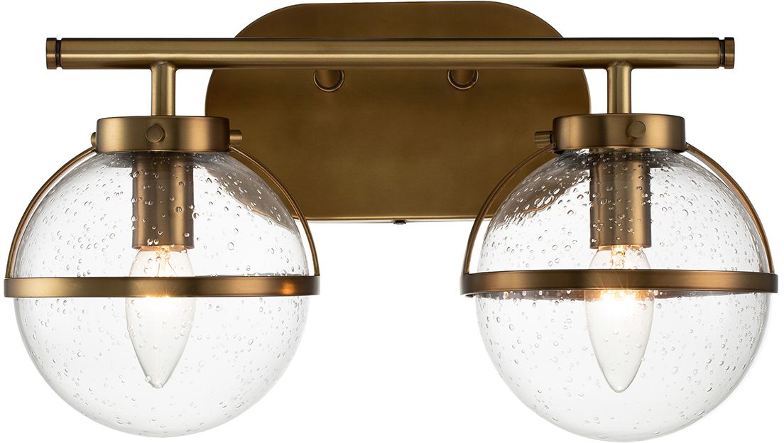 Elstead Lighting Hollis wandlamp 2x40 W messing HK-HOLLIS2-C-HB-BATH