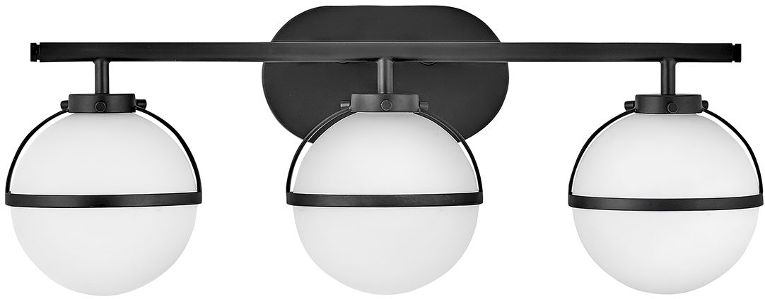 Elstead Lighting Hollis wandlamp 3x40 W wit-zwart HK-HOLLIS3-O-BK-BATH