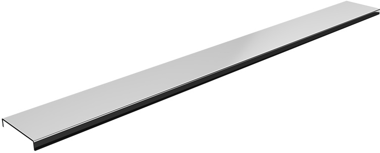 Schedpol Base Steel Range afdekking lineaire afvoer 60 cm staal 10.050/DPSC