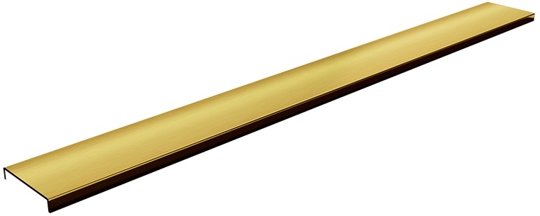 Schedpol Base Gold Brushed Range afdekking lineaire afvoer 70 cm gouden 10.051/DPZS