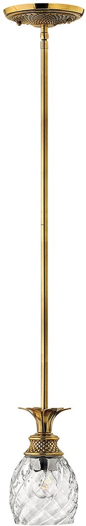 Elstead Lighting Plantation hanglamp 1x60 W messing HK-PLANTATION-MP-BB
