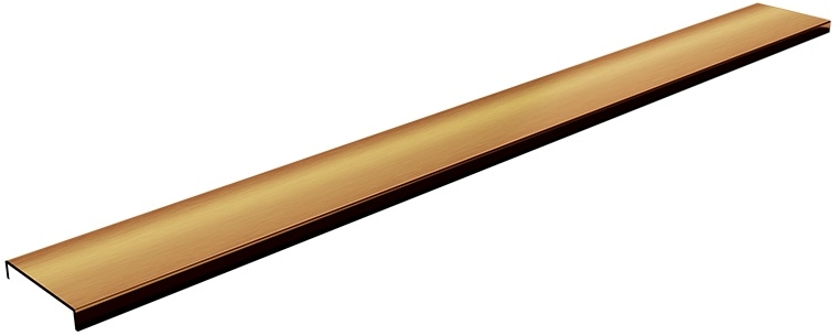 Schedpol Base Copper Brushed Range afdekking lineaire afvoer 100 cm koper 10.054/DPMS