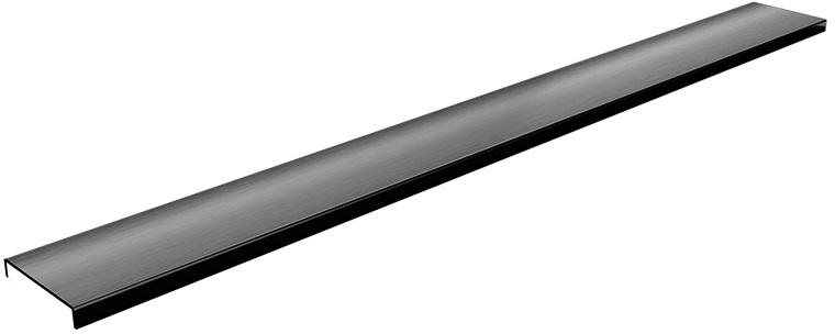 Schedpol Base Graphite Brushed Range afdekking lineaire afvoer 120 cm grafiet 10.059/DPGS