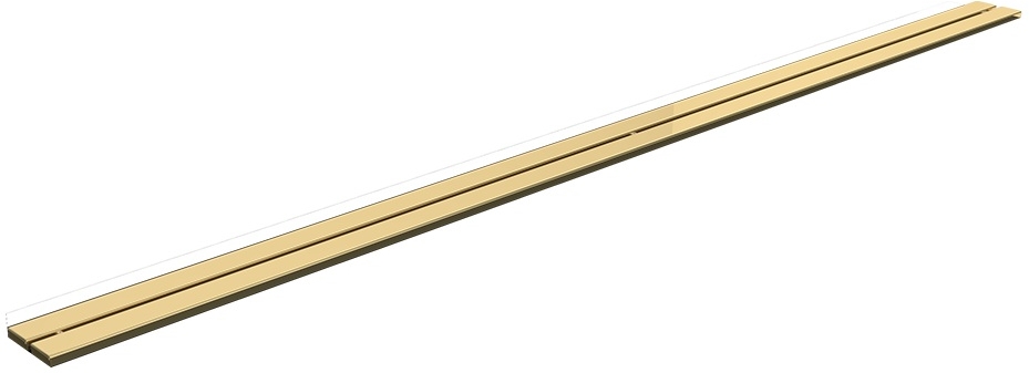 Schedpol Gold Slim Duo afdekking lineaire afvoer 90 cm gouden 10.053/SLX/DPZ