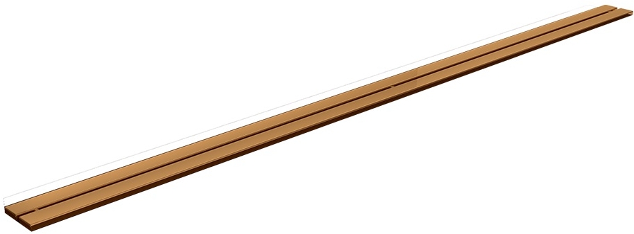 Schedpol Copper Slim Duo afdekking lineaire afvoer 100 cm koper 10.054/SLX/DPM