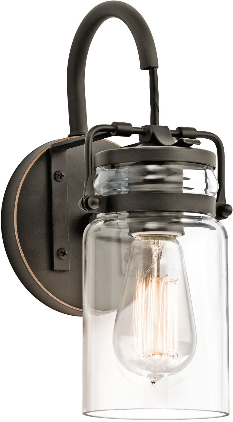 Elstead Lighting Brinley wandlamp 1x60 W bruin KL-BRINLEY1-OZ