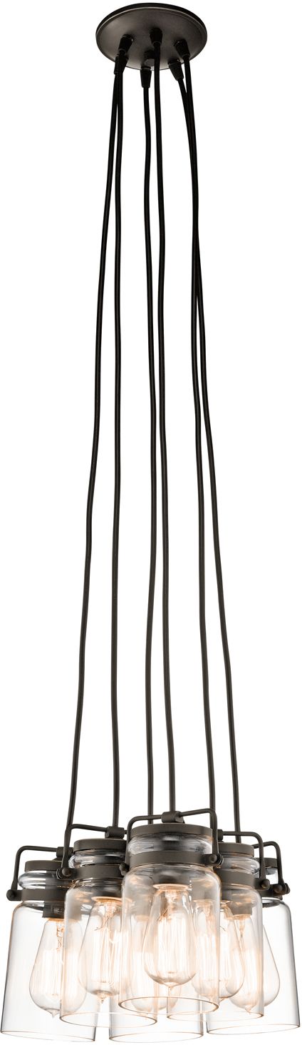 Elstead Lighting Brinley hanglamp 6x60 W bruin KL-BRINLEY6-OZ