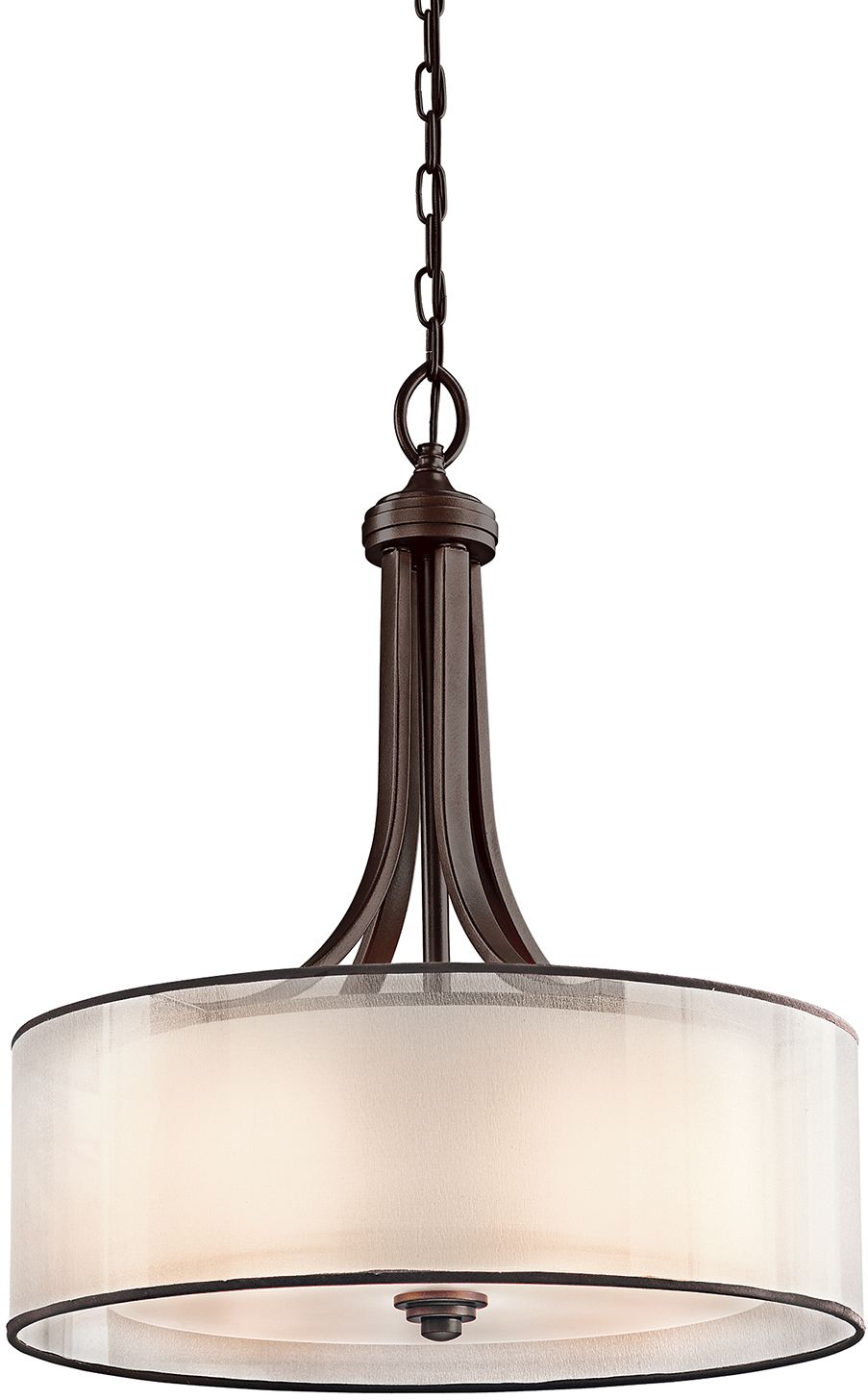 Elstead Lighting Lacey hanglamp 4x40 W bruin-crème KL-LACEY-P-L-MB