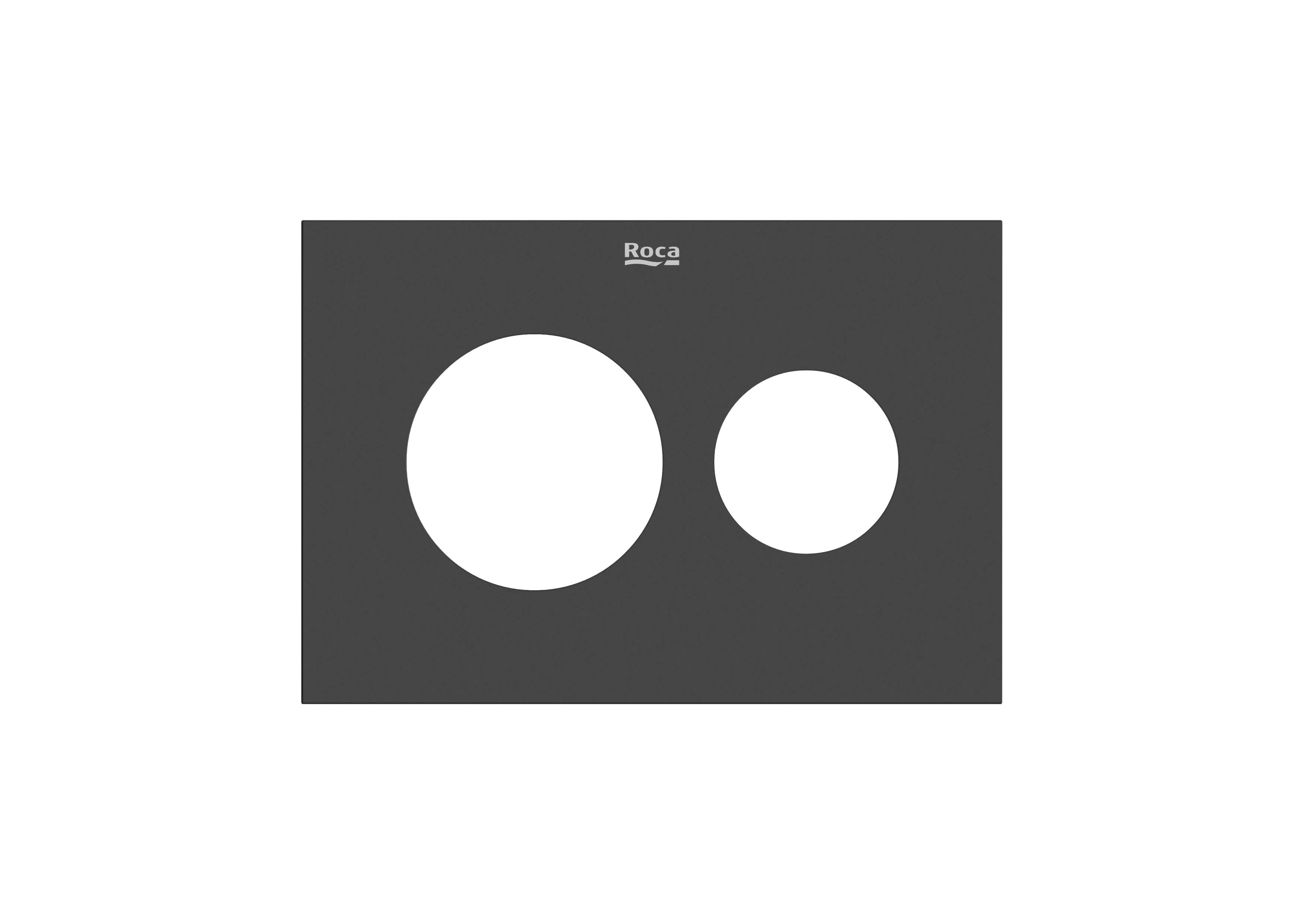 Roca Duplo S spoelknopplaat voor het toilet zwart A8905233EE