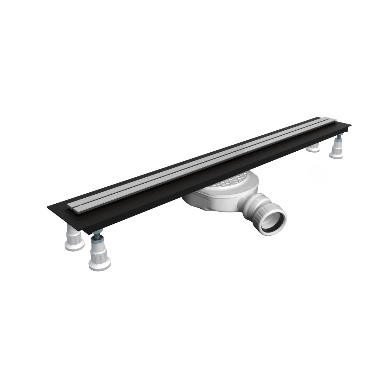 Set lineair afvoerrooster Oltens Langan Slim 30013300, afdekking lineaire afvoer Oltens Langan Slim 30017100