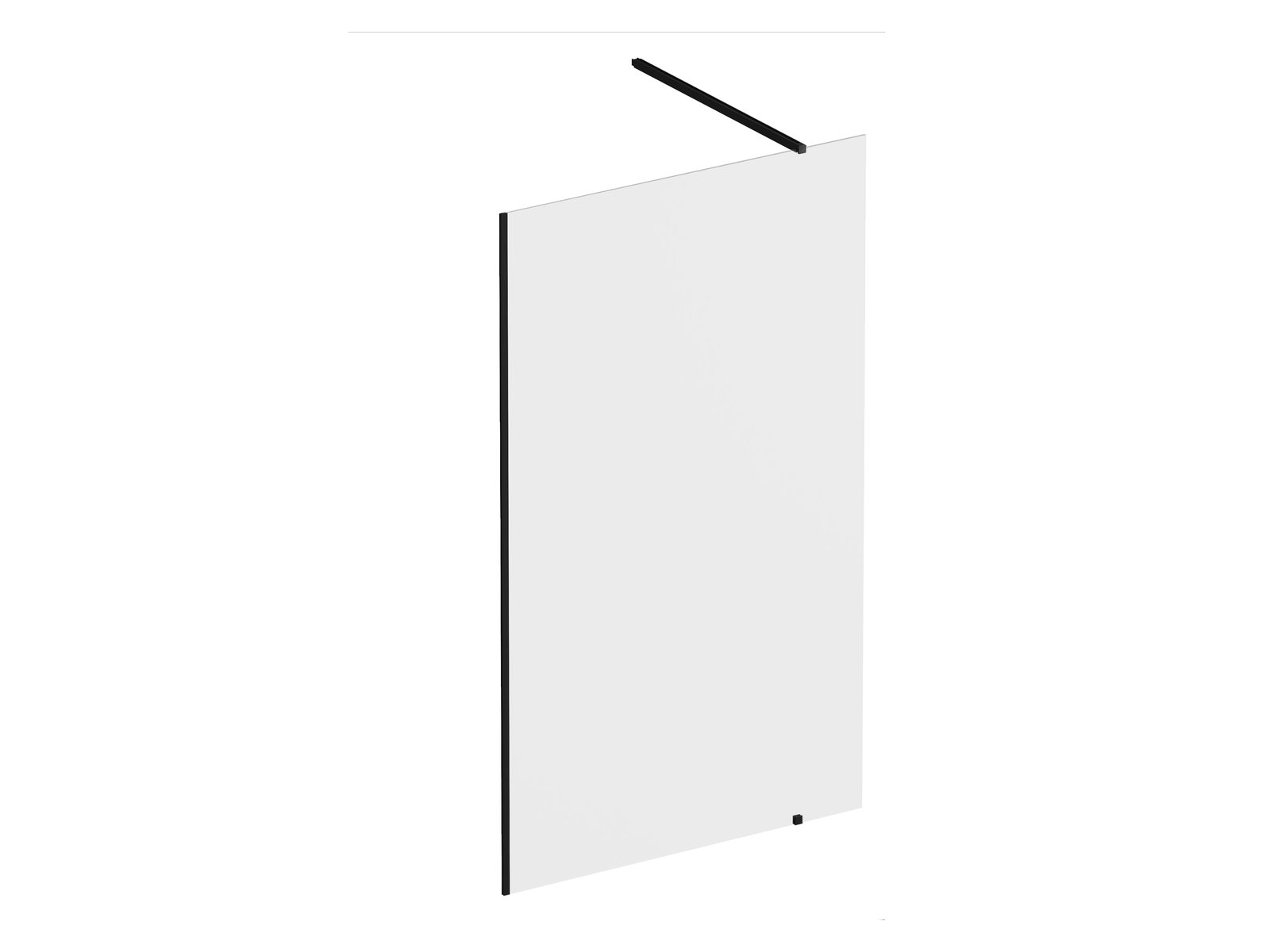 Ravak Walk-In Wall inloopdouchewand 60 cm zwart mat/helder glas GW9W0030SZ1