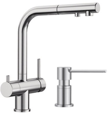 Set keukenkraan Blanco Fontas-S II 525199, vloeistofdispenser Blanco Lato 525809