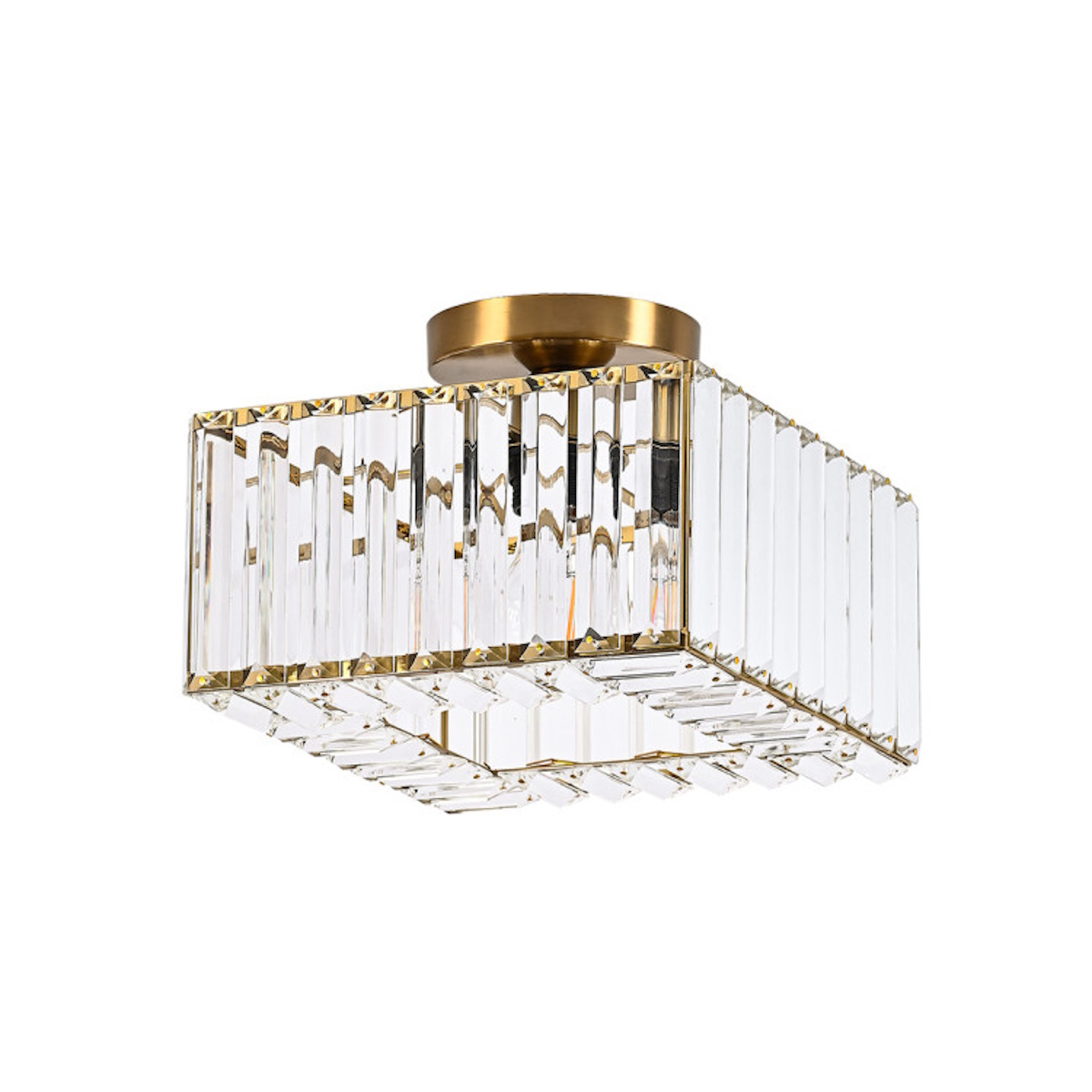 Light Prestige Vetro plafondlamp 1x15 W gouden LP-2910/1C GD square