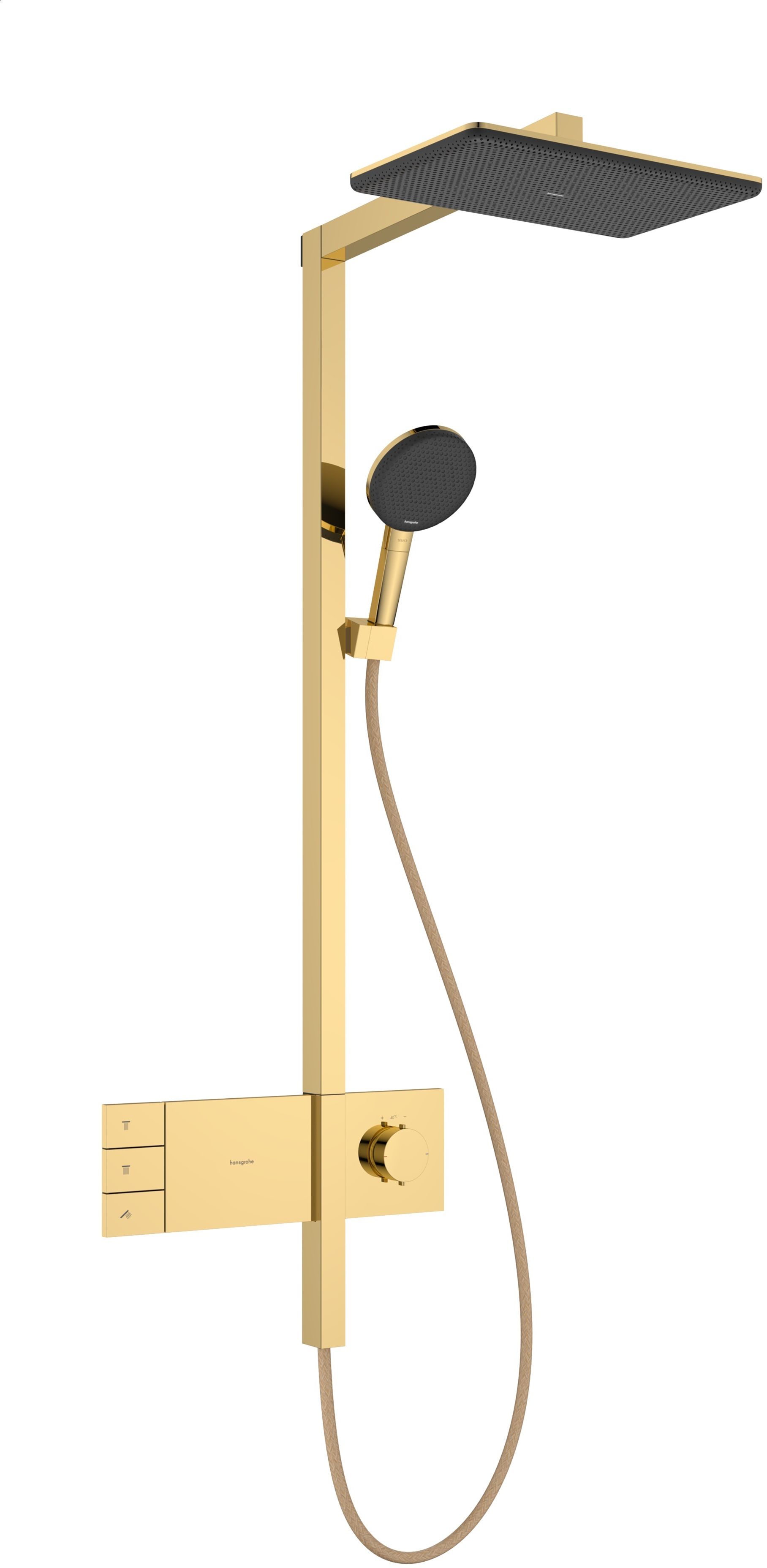 Hansgrohe Raindance Alive Q doucheset wand met thermostaat met regendouche || 24591990