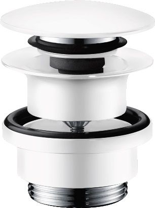 Hansgrohe wastafelstop wit 50100700