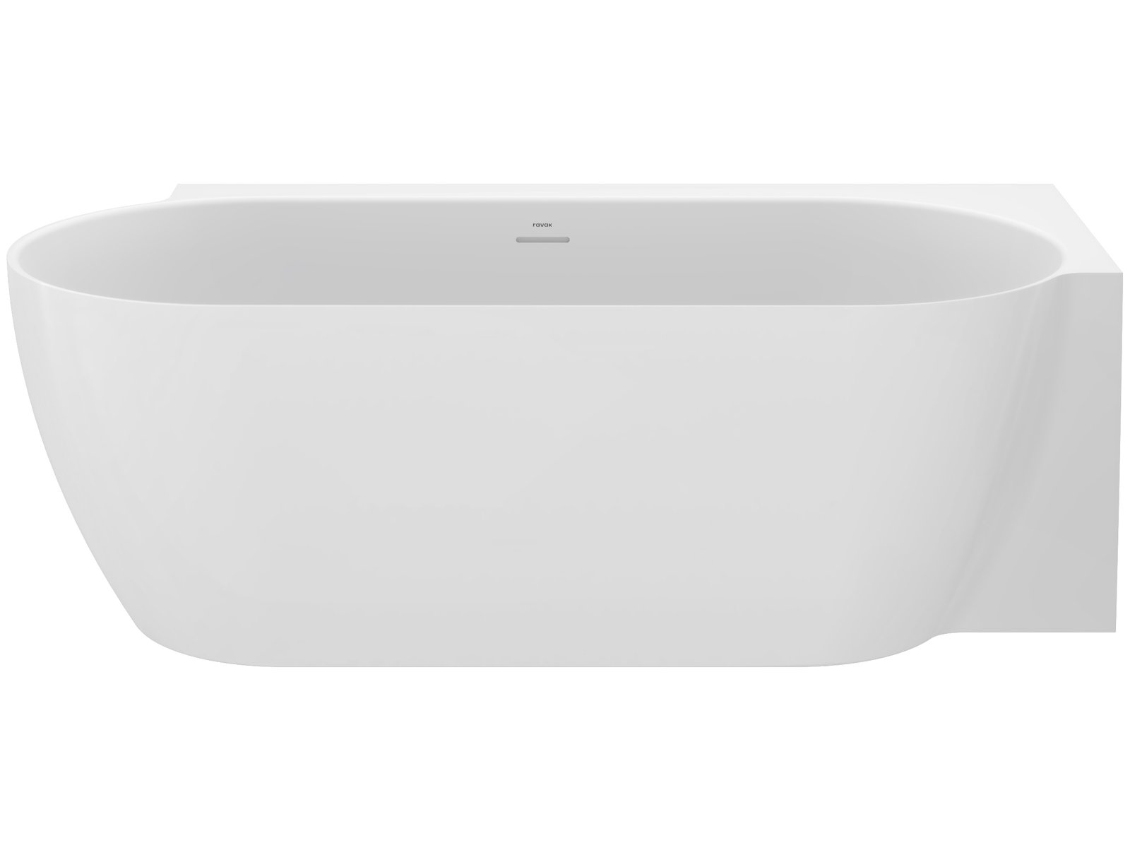 Ravak Freedom Corner II Tec hoekbad 175x86 cm ovaal wit CC81000000