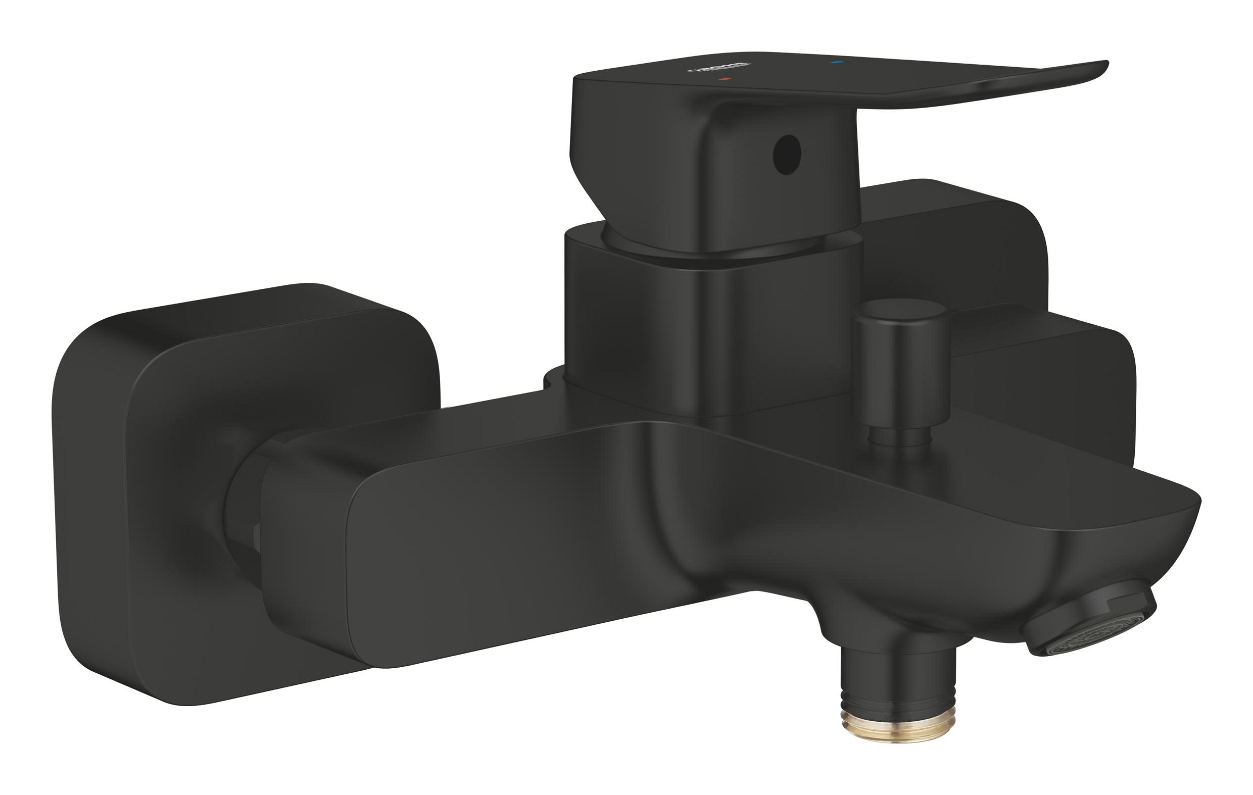 Grohe Dice bad- en douchekraan wand zwart 1018722430