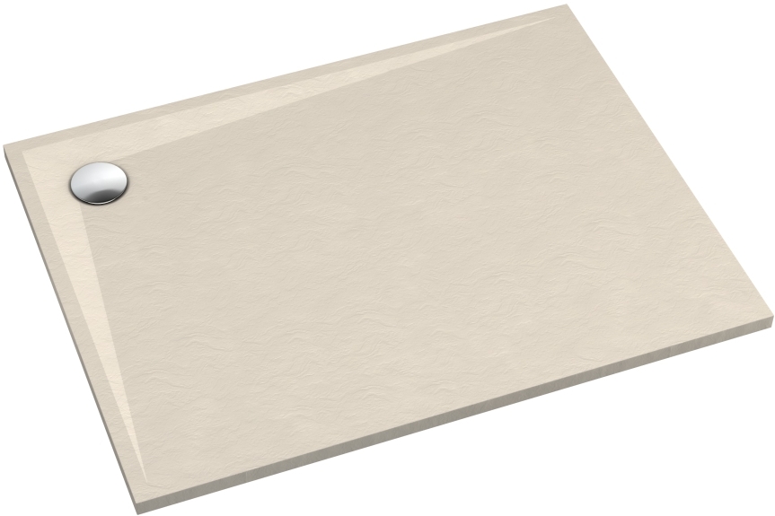 Schedline Libra Cashmere Stone rechthoekige douchebak 100x90 cm beige 3SP.L1P-90100/PK/ST