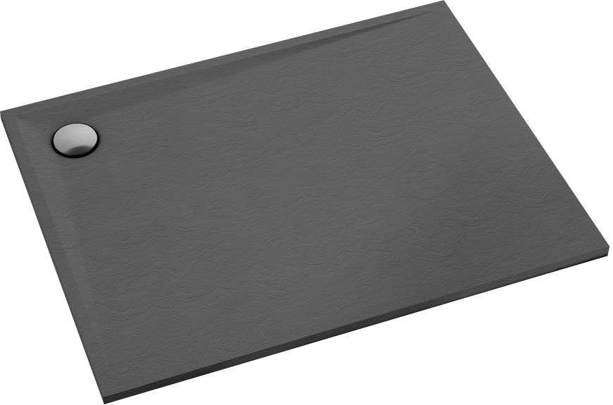 Schedline Libra Anthracite Stone rechthoekige douchebak 140x80 cm antraciet 3SP.L1P-80140/A/ST