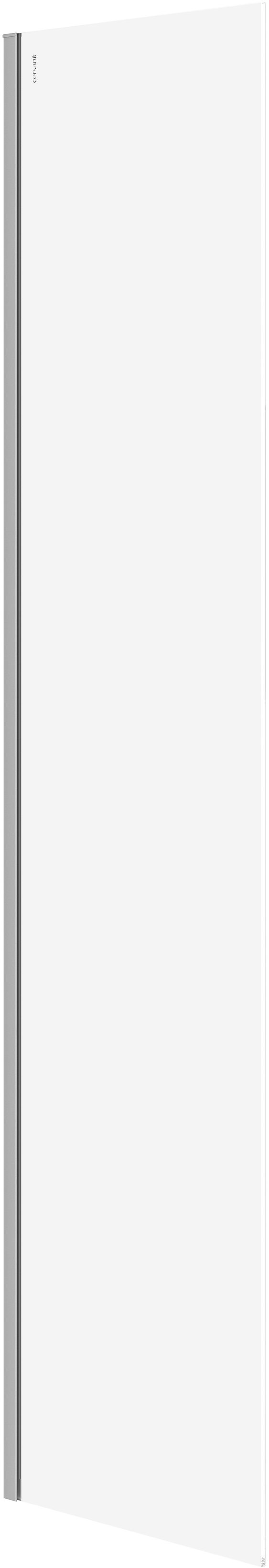 Cersanit Mille inloopdouchewand 50 cm chroom glans/helder glas S161-014