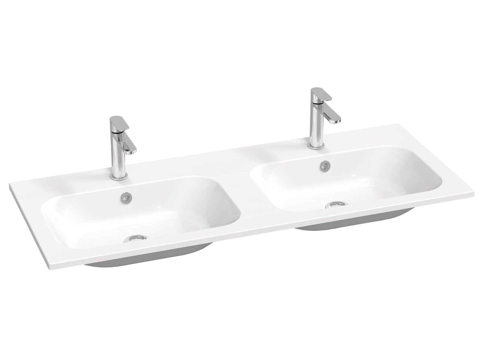 Ravak Chrome wastafel 120x49 cm rechthoekig meubel wit glans XJG01112001