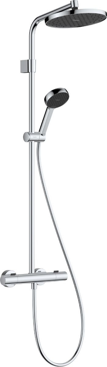 Hansgrohe Activera S doucheset wand met thermostaat met regendouche chroom 28083000