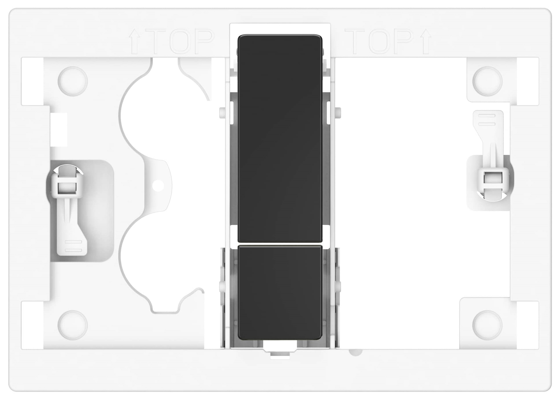 Roca Duplo S knopmechanisme voor het toilet zwart A8904213CN