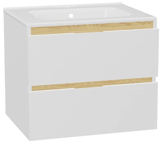 Set kastbehuizing Excellent Tuto 2.0 MLEX.2172.600.WHBL, wastafel Excellent Pik CEEX.6517.600.WH, MLEX.2151.600.01.WH