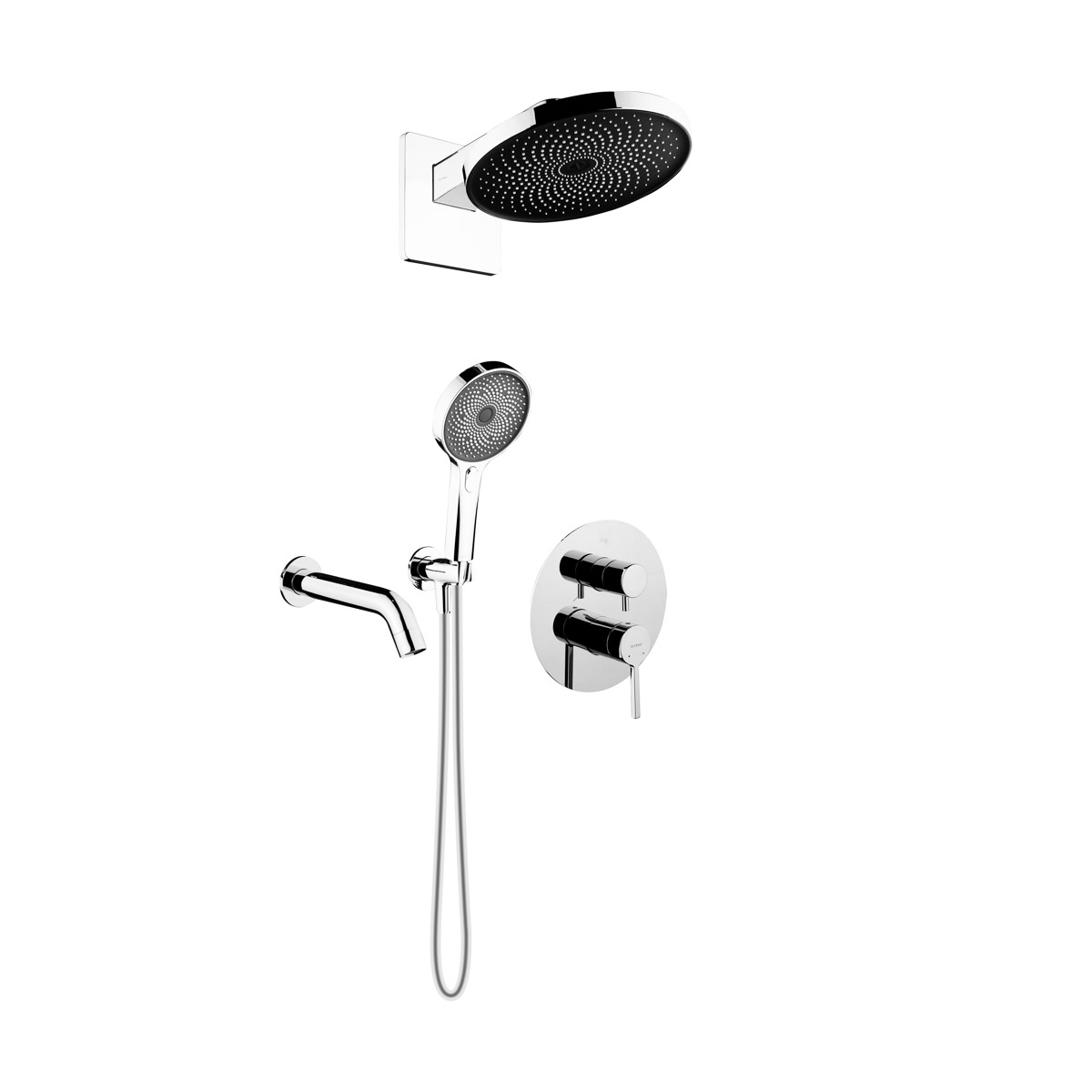 Set bad- en douchekraan Oltens Rann 34111100, regendouche Oltens Vann 37007100, 39403100, 39100100, 37107100, 39304100, 37200100
