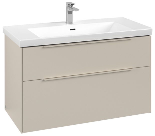 Villeroy & Boch Subway 3.0 kast 97.3x47.8x57.6 cm hangend onder de wastafel C570L2VN