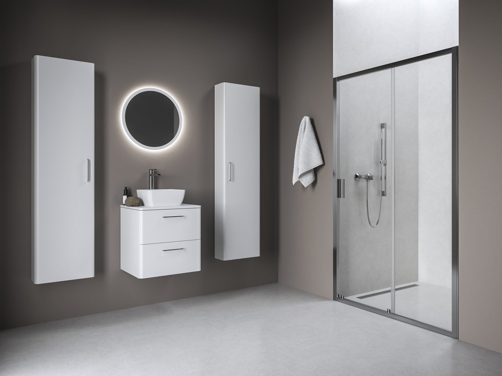 Ravak Blix II douchedeur 120 cm schuifbaar aluminium glans/helder glas 0PMG0C00Z1