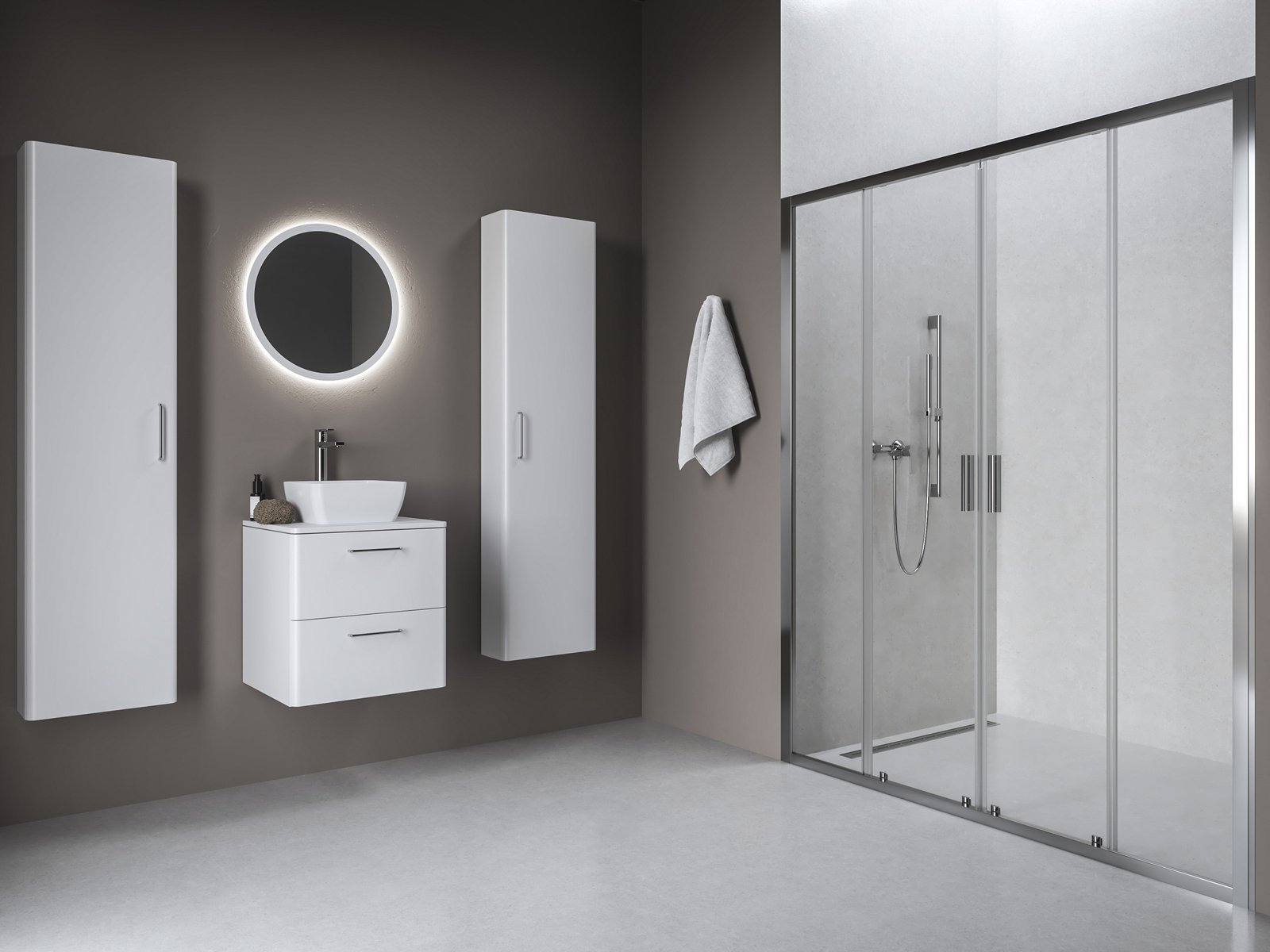 Ravak Blix II douchedeur 160 cm schuifbaar aluminium glans/helder glas 0YMS0C00Z1