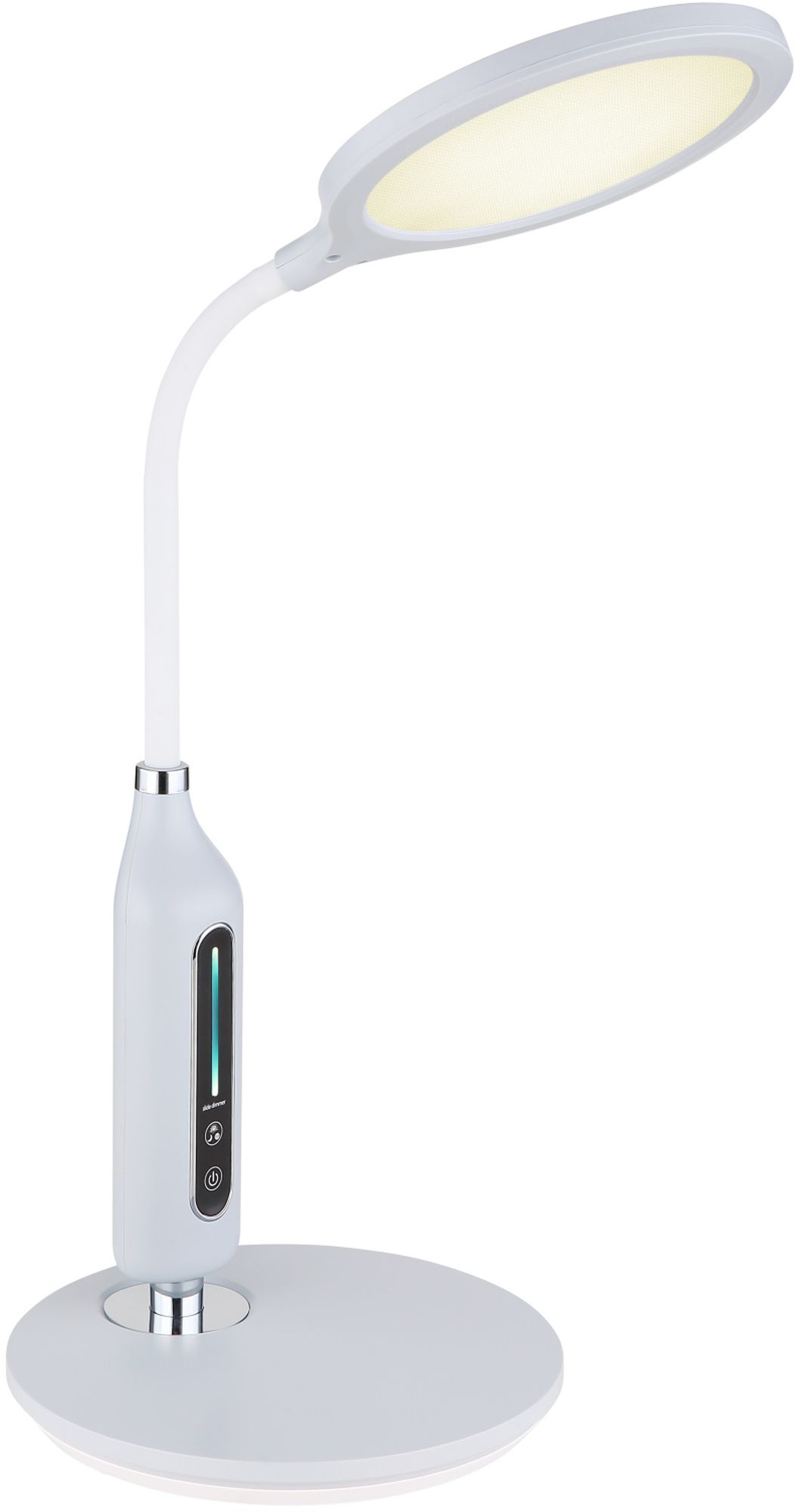 Globo Lighting Fruggy bureaulamp 1x9 W chroom-grijs 58435G