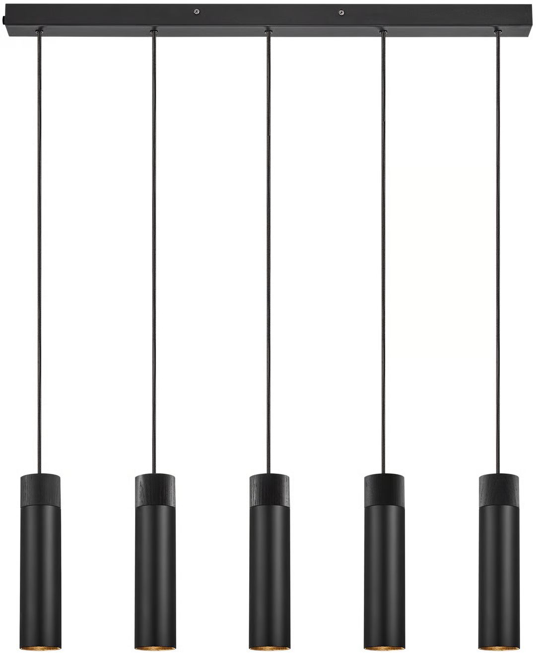 Nordlux Tilo hanglamp 5x15 W zwart 2410483003