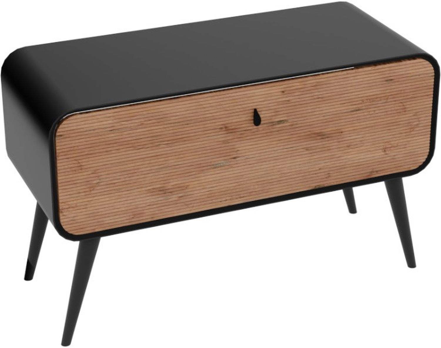 LaVita Augusta kast 120x46x90 cm onder de wastafel staand zwart-hout 5900378345404