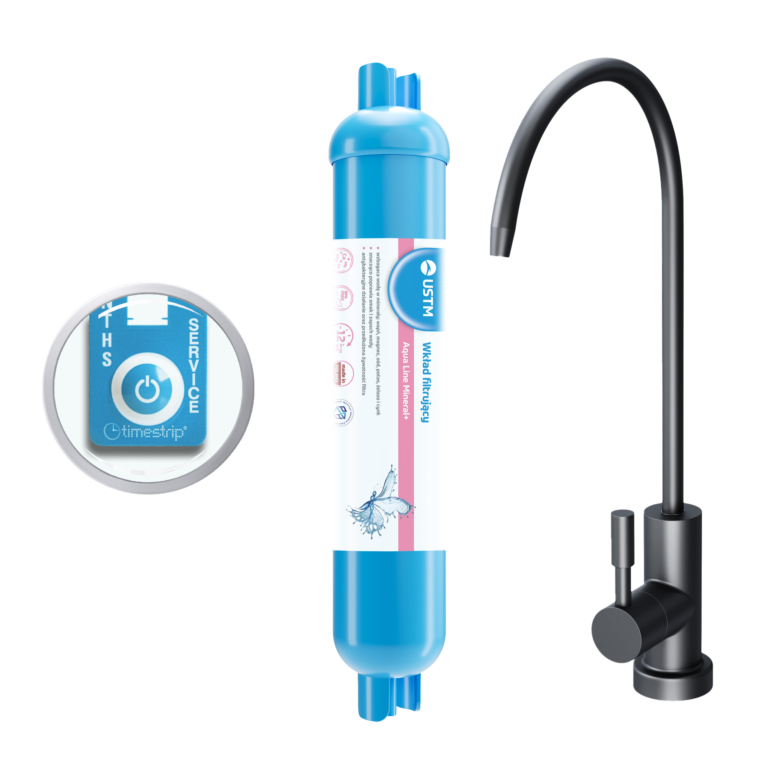USTM Aqua Line filter onder spoelbak AQUALINEMINBLACKSTYLE