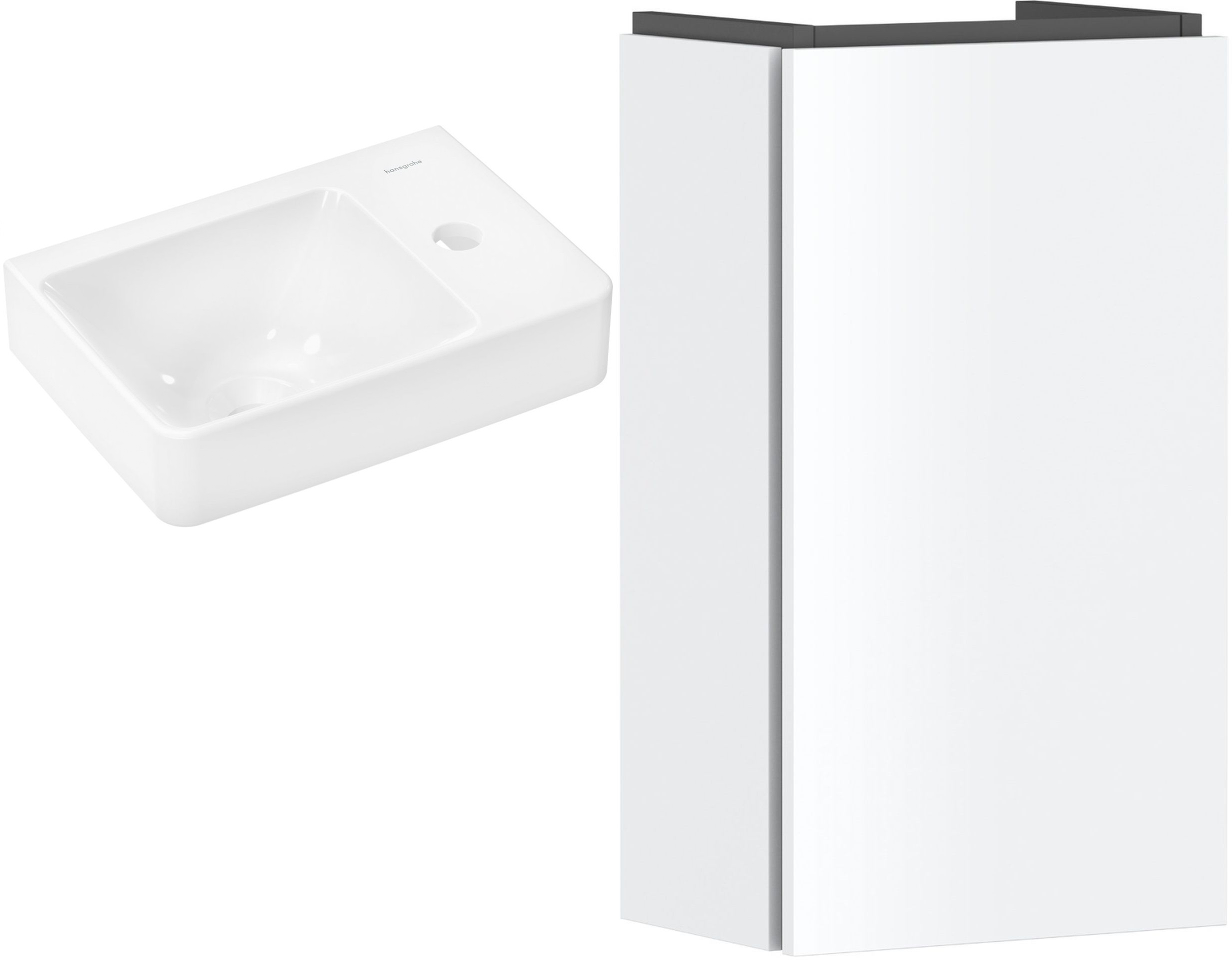 Set kast Hansgrohe Xilesa E 54244700, wastafel Hansgrohe Xelu Q 60314450