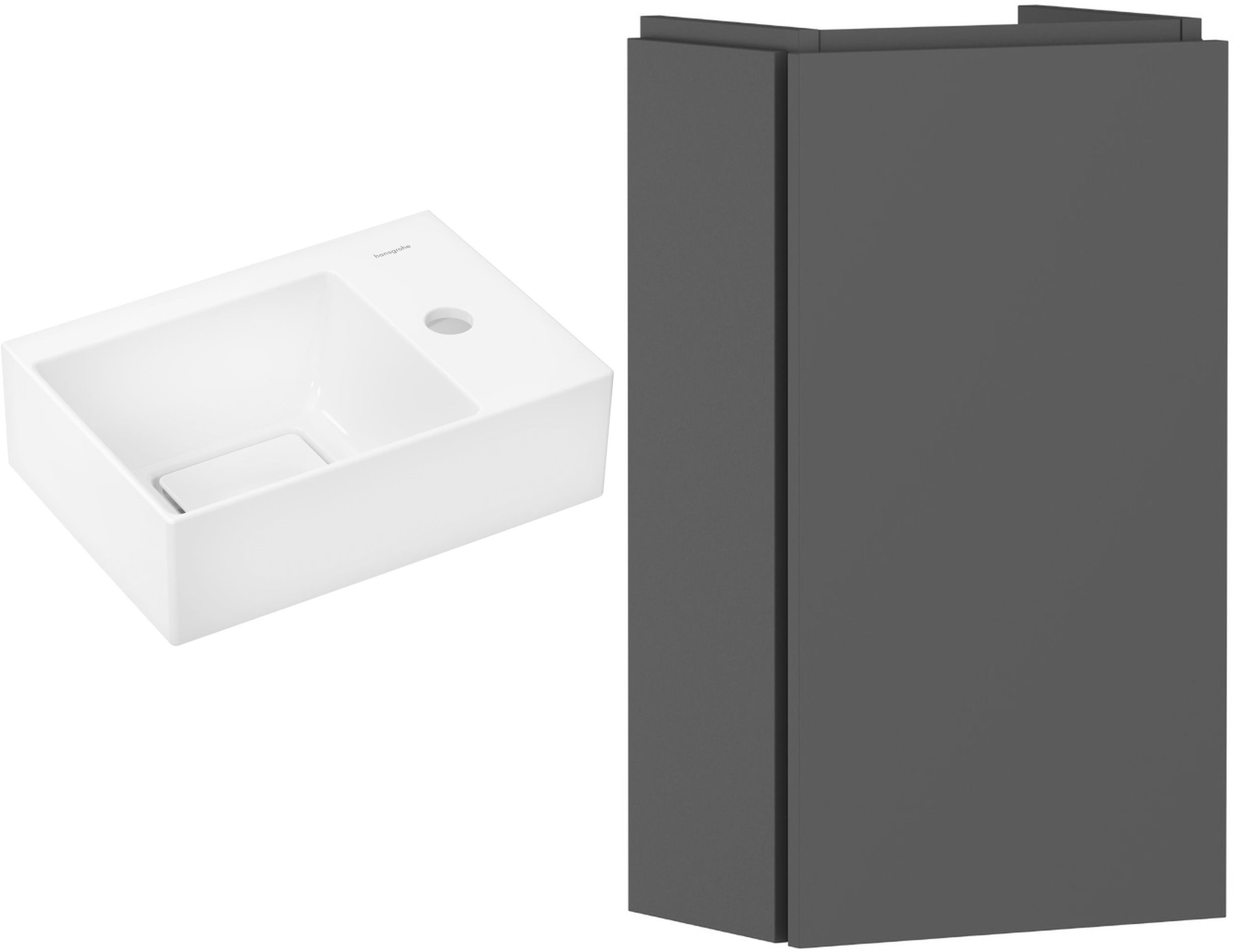 Set kast Hansgrohe Xilesa E 54244760, wastafel Hansgrohe Xevolos E 61086450