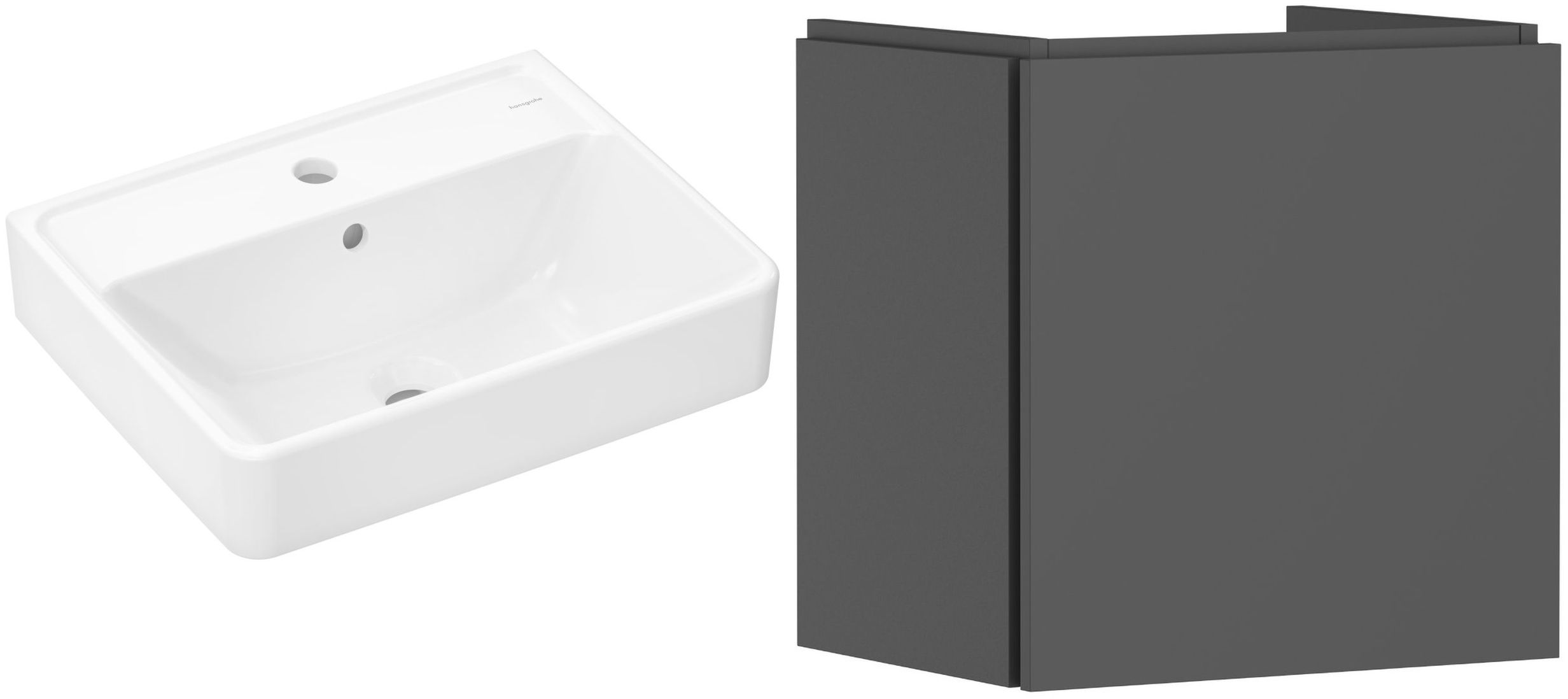 Set kast Hansgrohe Xilesa E 54247760, wastafel Hansgrohe Xanuia Q 61008450